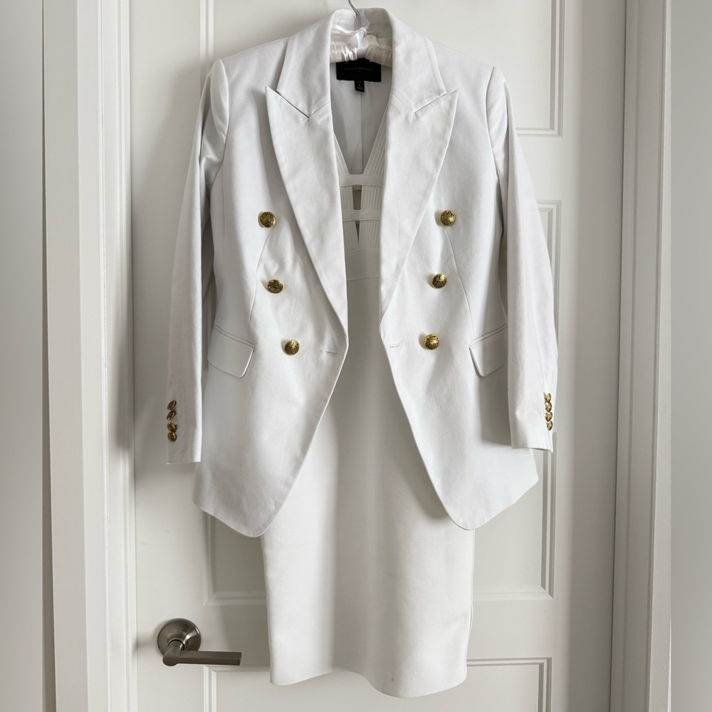 Banana Republic White Blazer & Cut out Dress US6